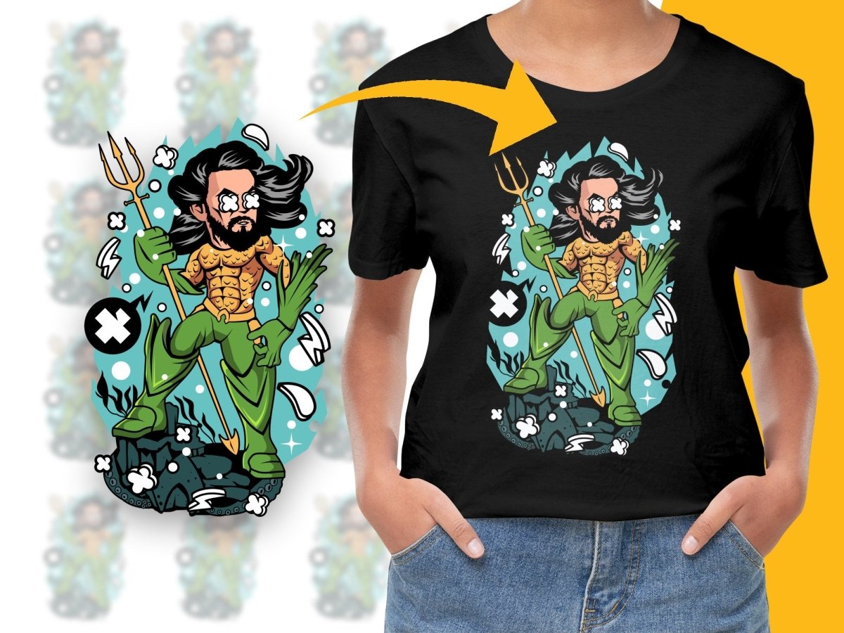 Popculture Superhero Trident and Powerful PNG File - Teepew