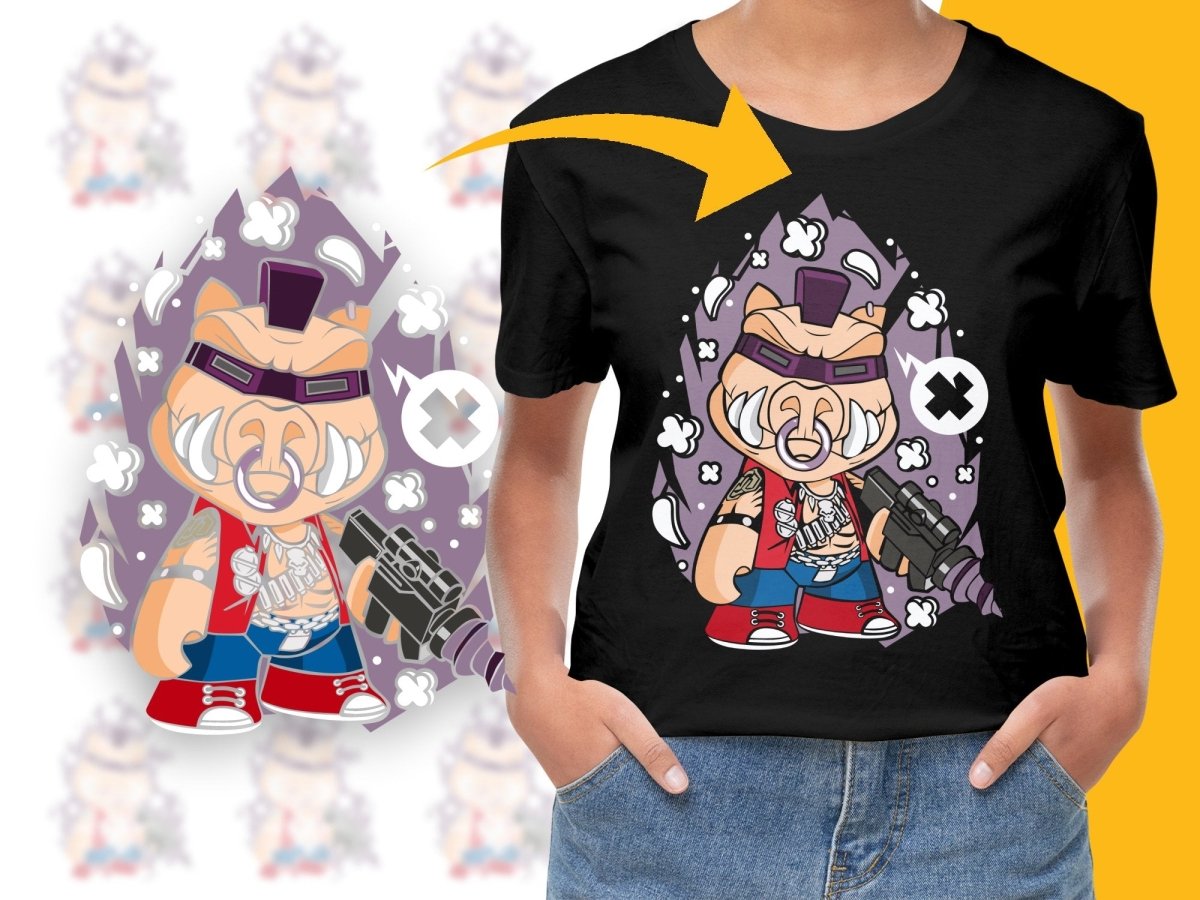 Popculture Vibrant Cartoon Gun PNG File - Teepew