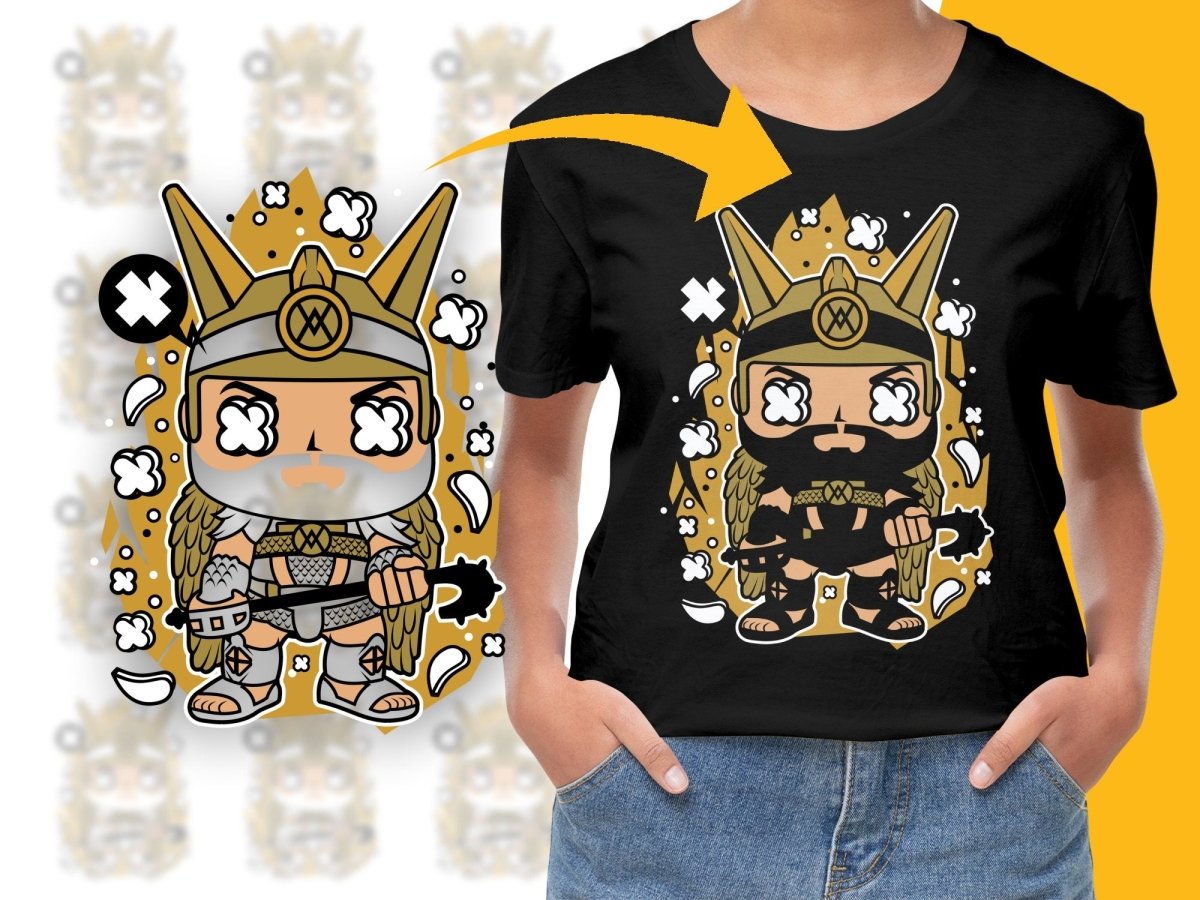 Popculture Viking Warrior Cartoon PNG File - Teepew