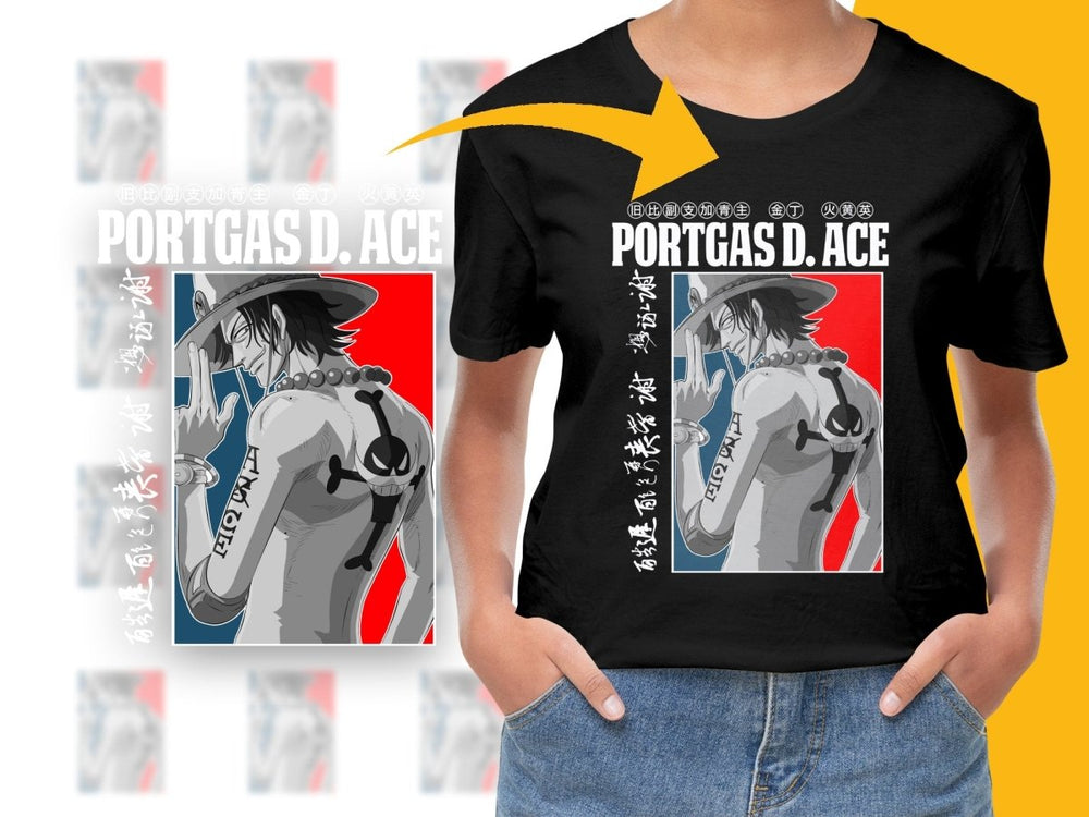 Portgas D. Ace Anime Graphic Design PNG File - Teepew