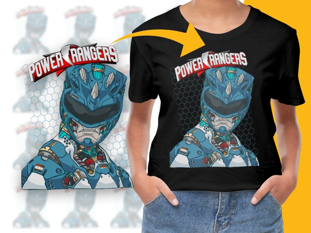 Power Rangers Blue Ranger Graphic Design PNG File - Teepew