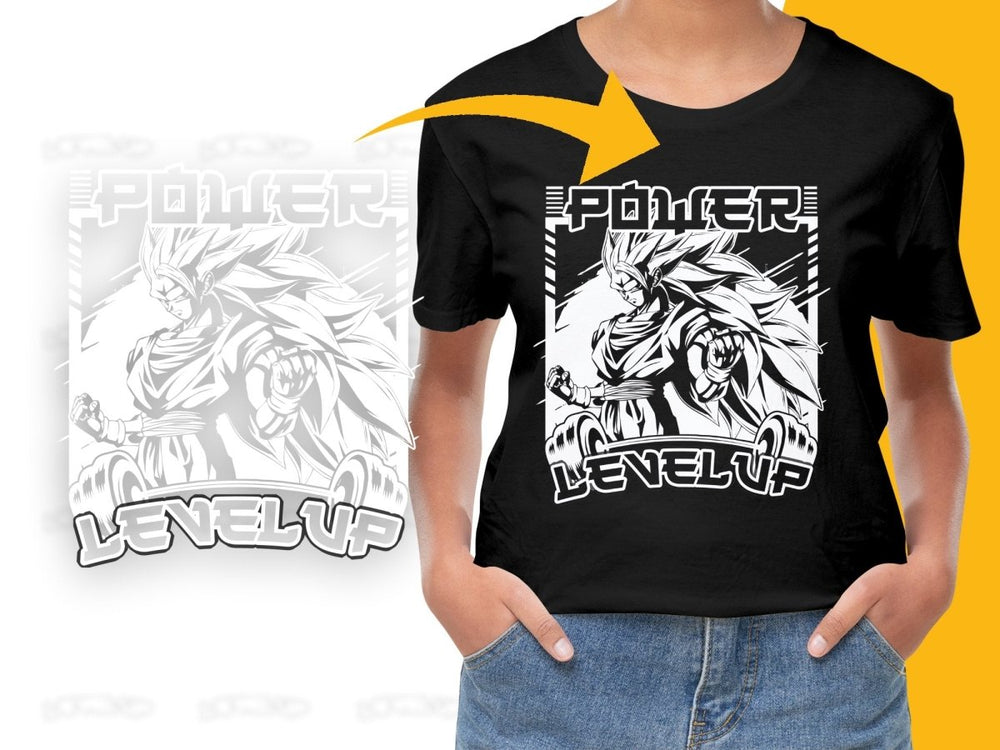 Power Up to Next Level with Goku Custom PNG File - Teepew