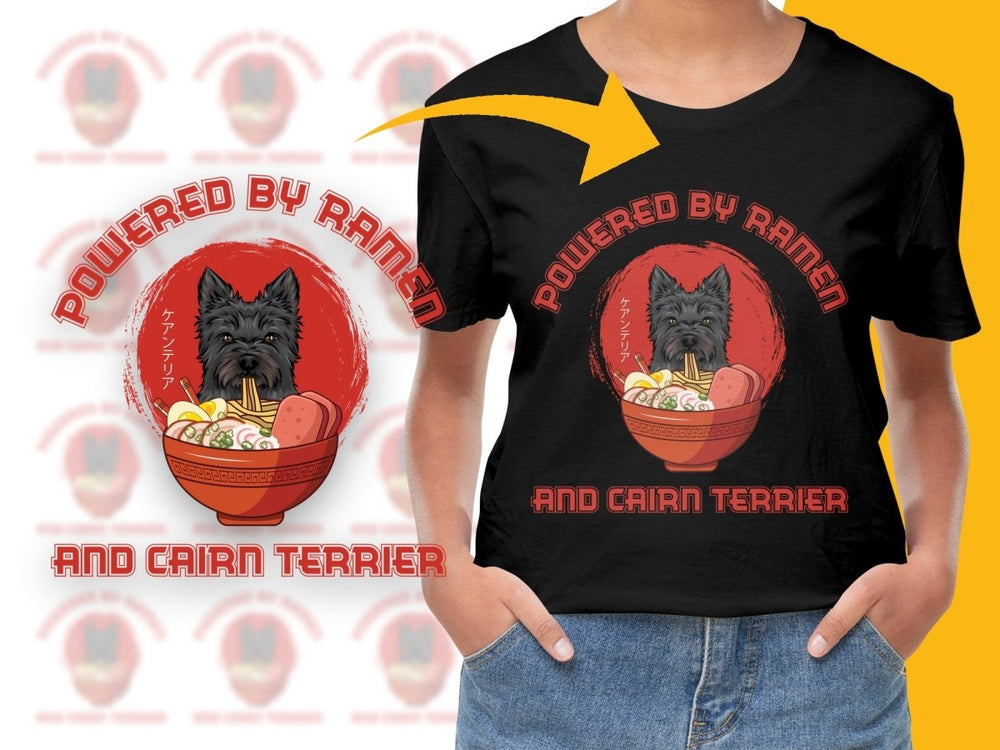 Powered By Ramen And Cairn Terrier PNG File - Teepew