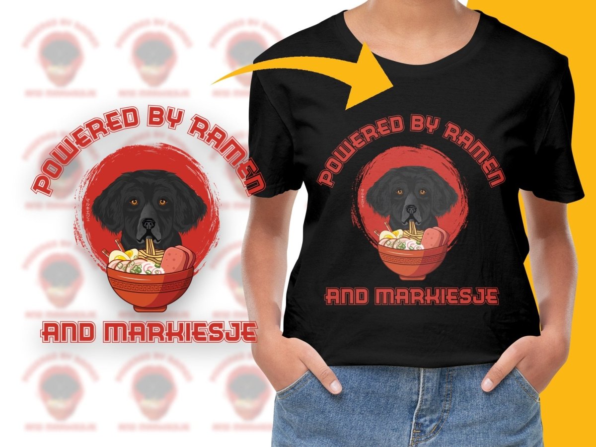 Powered by Ramen and Markiesje Graphic PNG File - Teepew