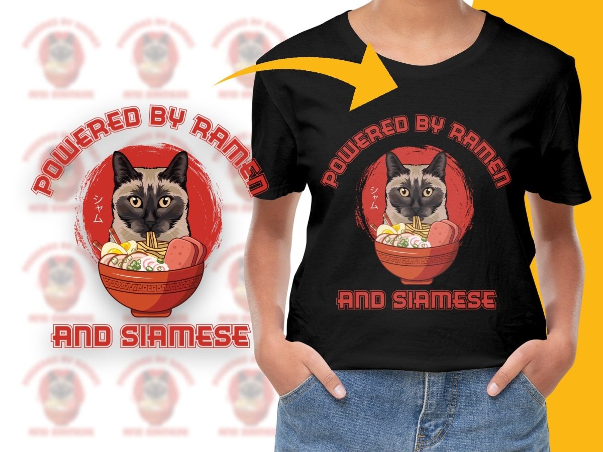 Powered By Ramen And Siamese PNG File - Teepew
