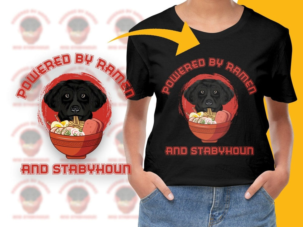 Powered By Ramen and Stabyhoun PNG File - Teepew