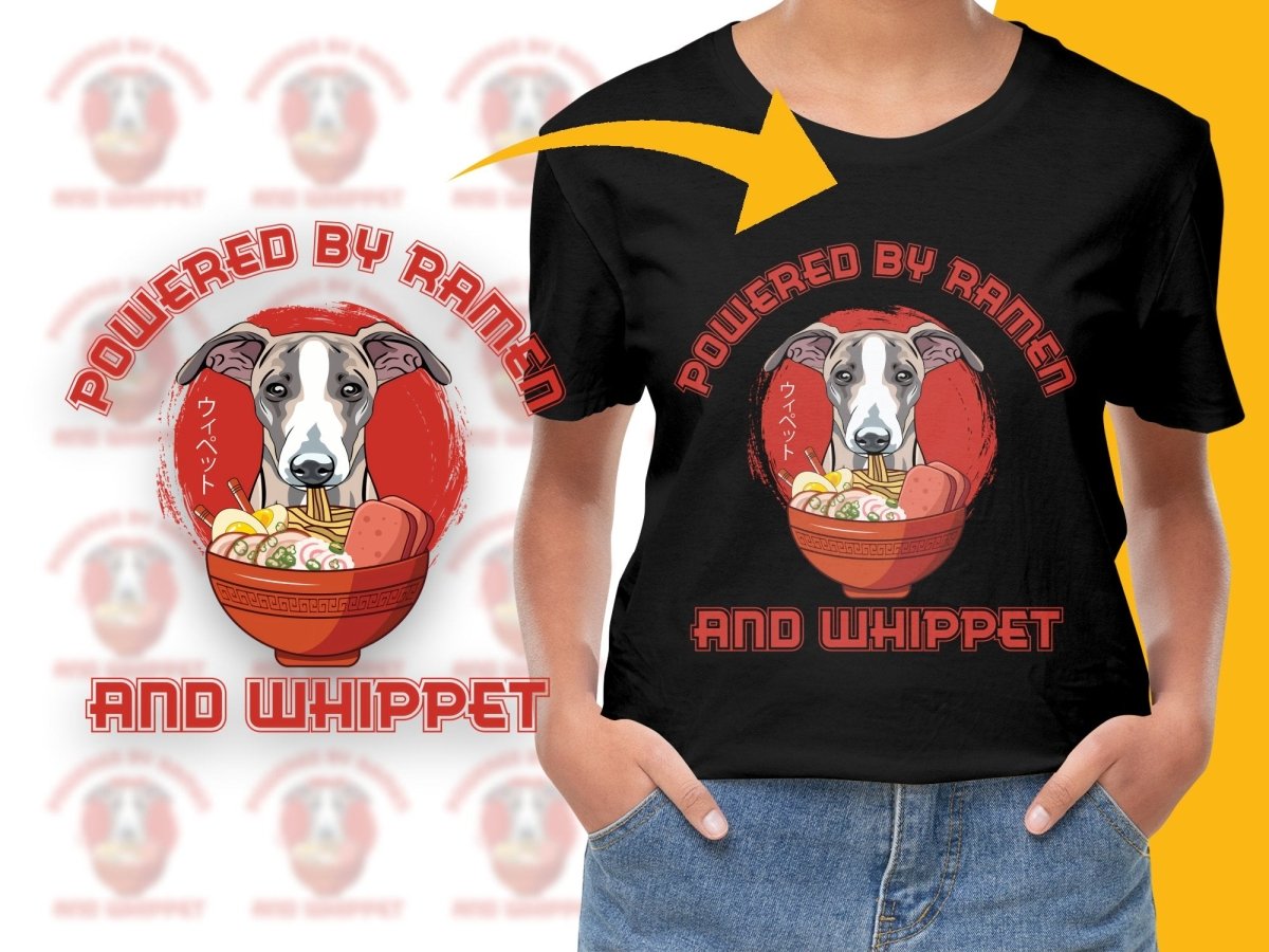 Powered by Ramen and Whippet PNG File - Teepew