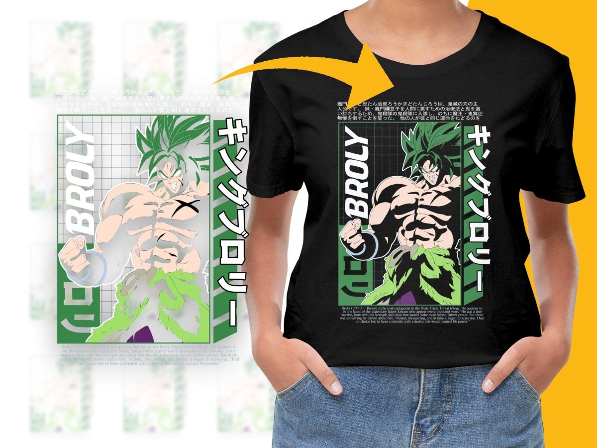 Powerful and Fierce Legendary Super Saiyan Broly PNG File - Teepew
