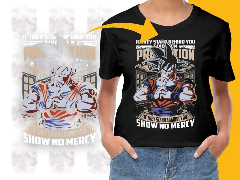 Powerful If They Stand Behind You Show No Mercy PNG File - Teepew