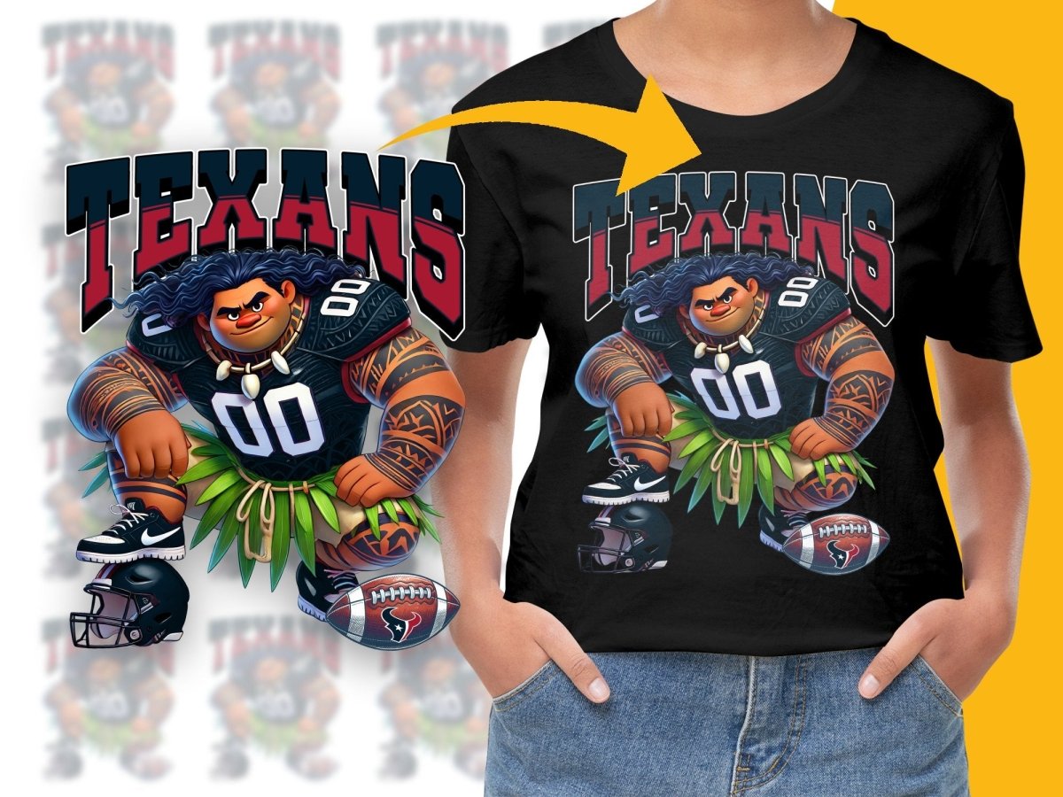 Powerful Texans Moana Inspired Graphic PNG File - Teepew