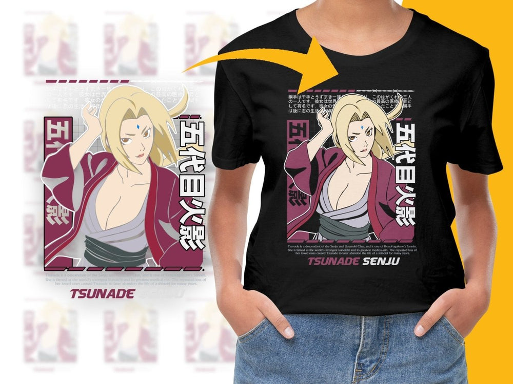 Powerful Tsunade Senju Design PNG File - Teepew