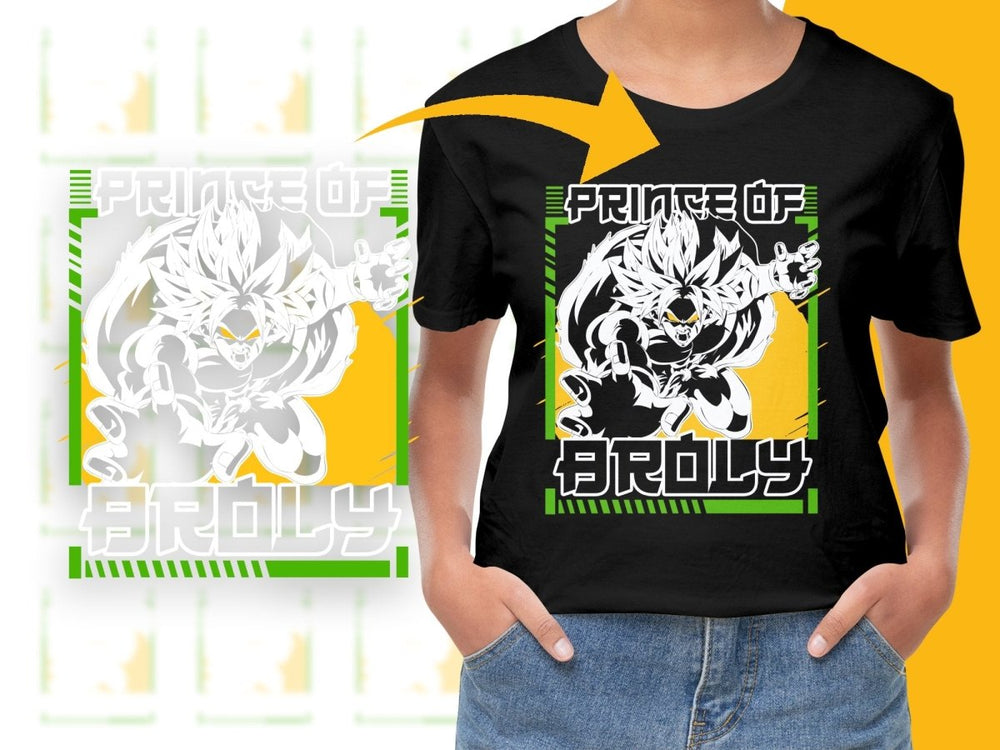 Prince of Broly Anime Graphic PNG File - Teepew