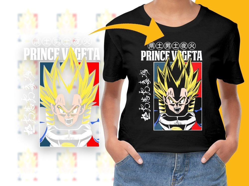 Prince Vegeta Anime Graphic PNG File - Teepew