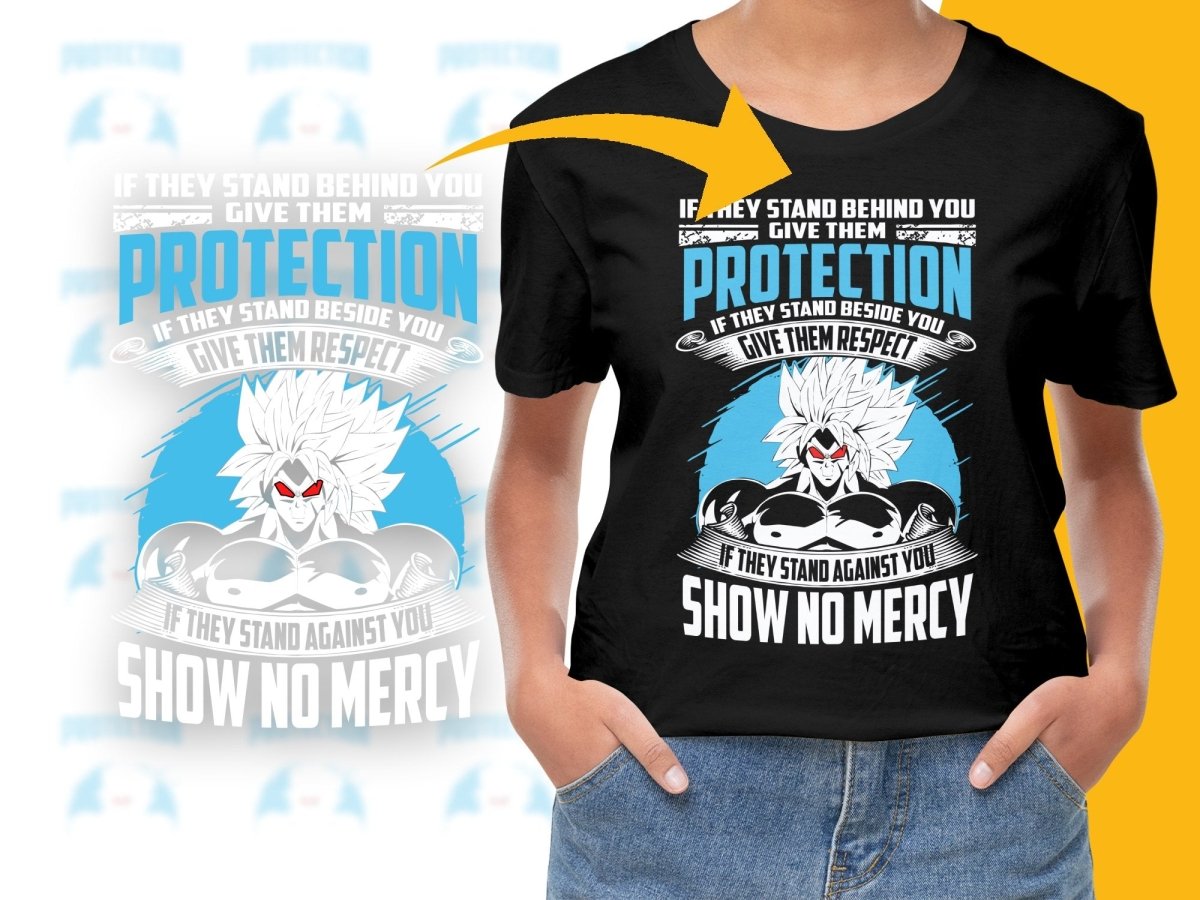 Protection Respect No Mercy Anime Character PNG File - Teepew