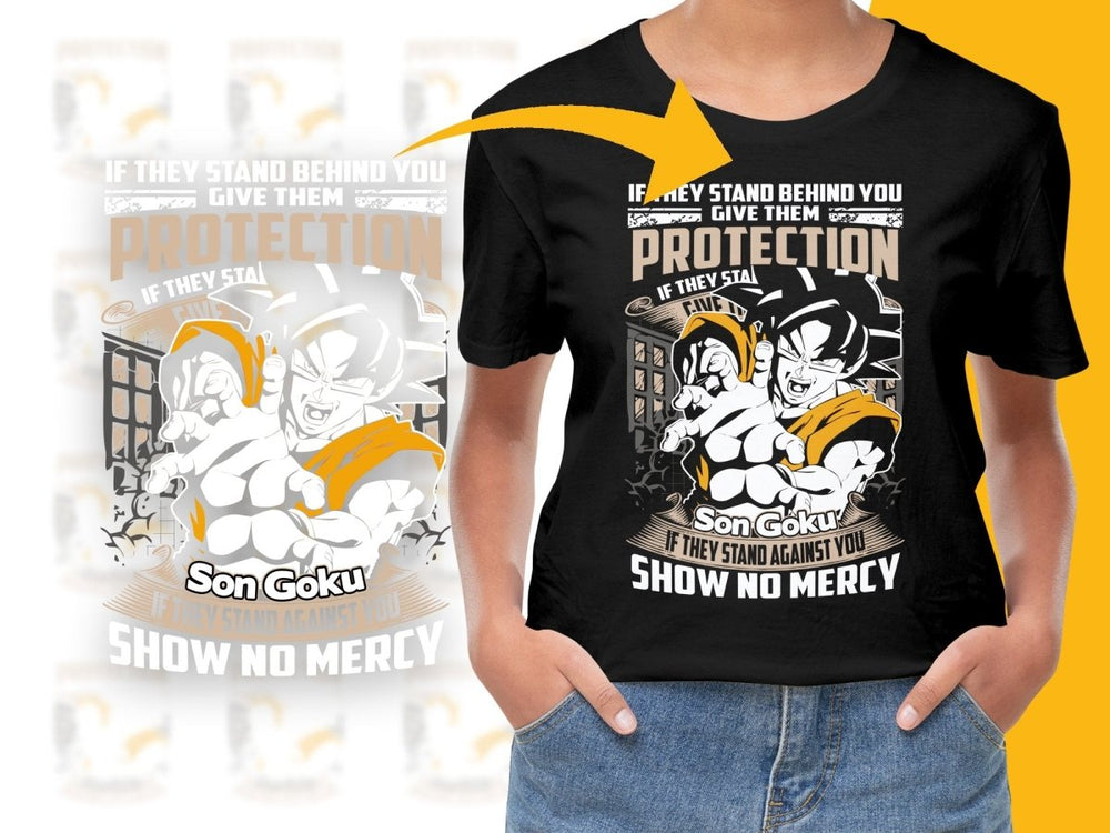 Protection Show No Mercy Son Goku PNG File - Teepew