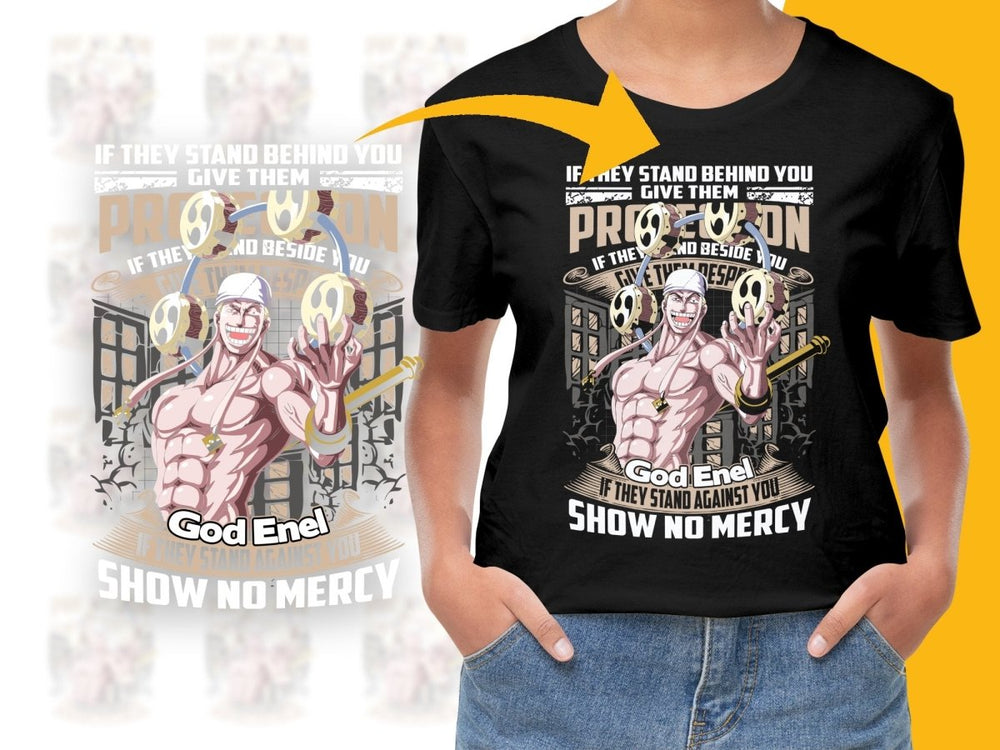 Protector God Enel Show No Mercy Anime Character PNG File - Teepew