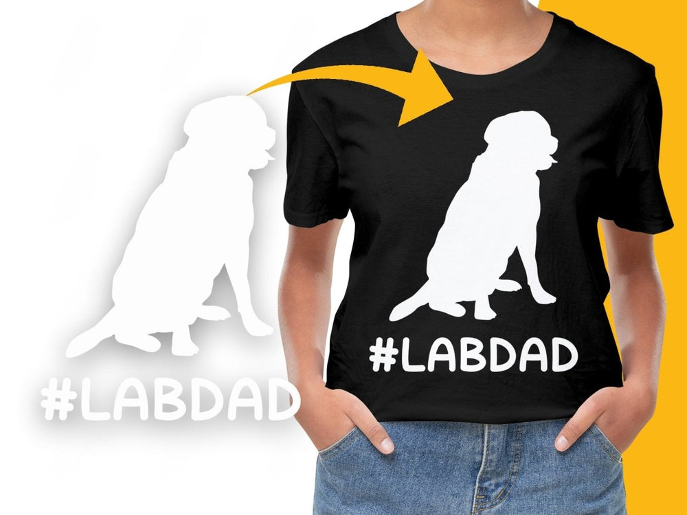 Proud Labrador Retriever Dad Funny Printed PNG File - Teepew
