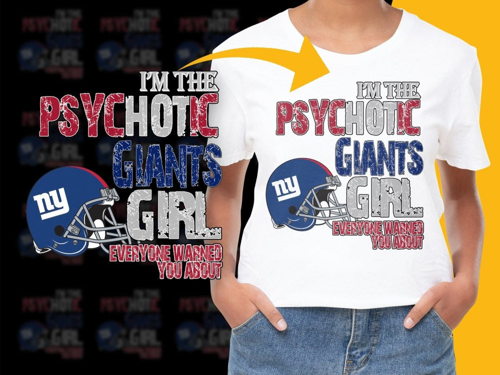 Psychotic Giants Girl Warning You About PNG File - Teepew