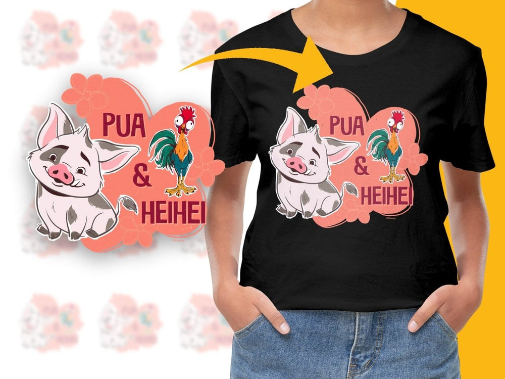 Pua and Heihei PNG File with Adorable Cartoon Characters - Teepew