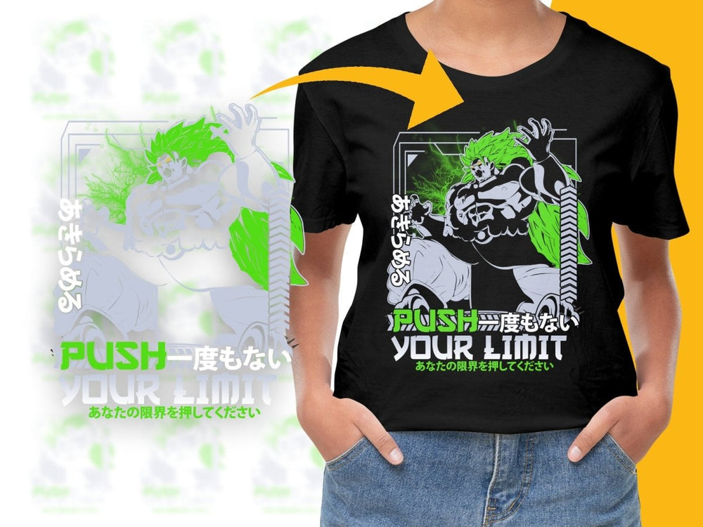 Push Beyond Your Limit Anime Character PNG File - Teepew