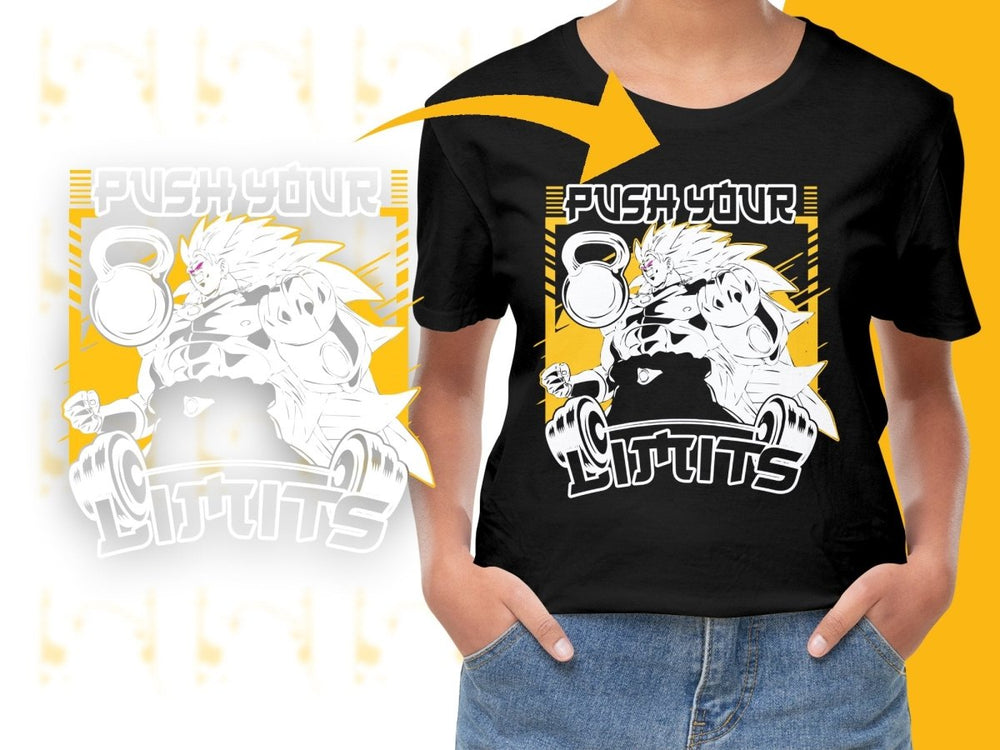 Push Your Limits Anime Broly Workout PNG File - Teepew