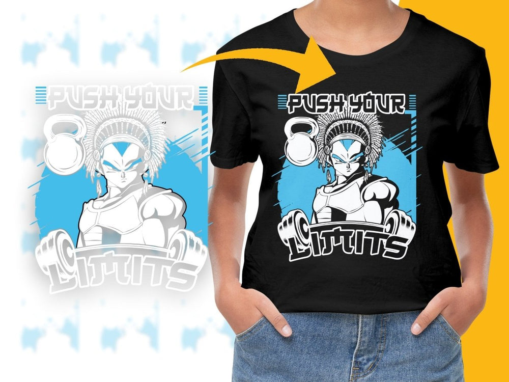 Push Your Limits Anime Character Design PNG File - Teepew
