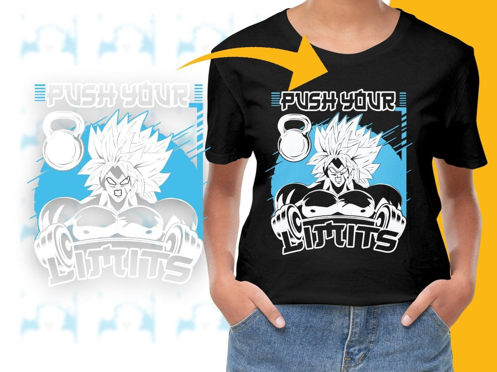 Push Your Limits Anime Character PNG File - Teepew