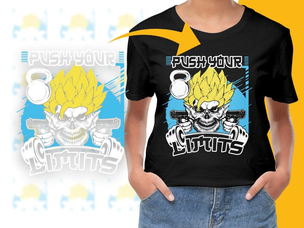 Push Your Limits Anime Character PNG File - Teepew