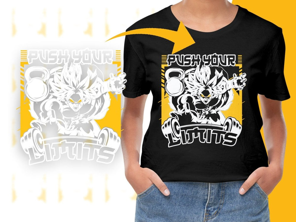 Push Your Limits Anime Character PNG File - Teepew