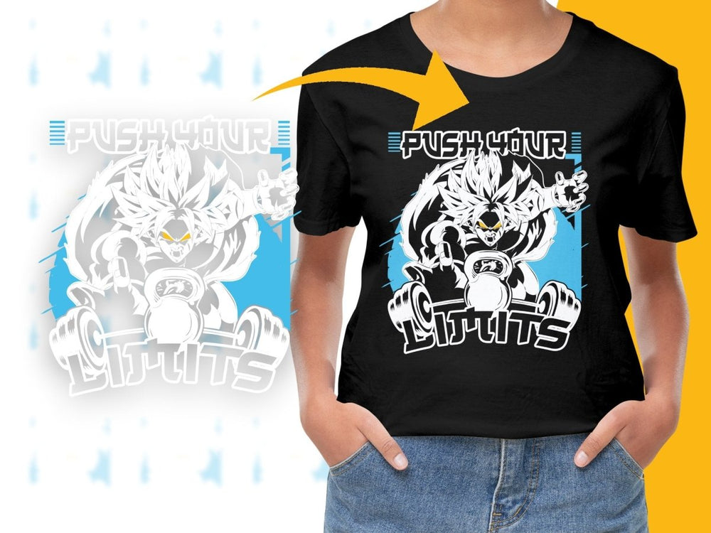 Push Your Limits Anime Character PNG File - Teepew