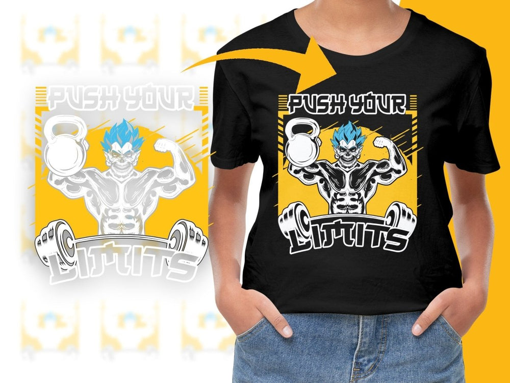 Push Your Limits Anime Character PNG File - Teepew