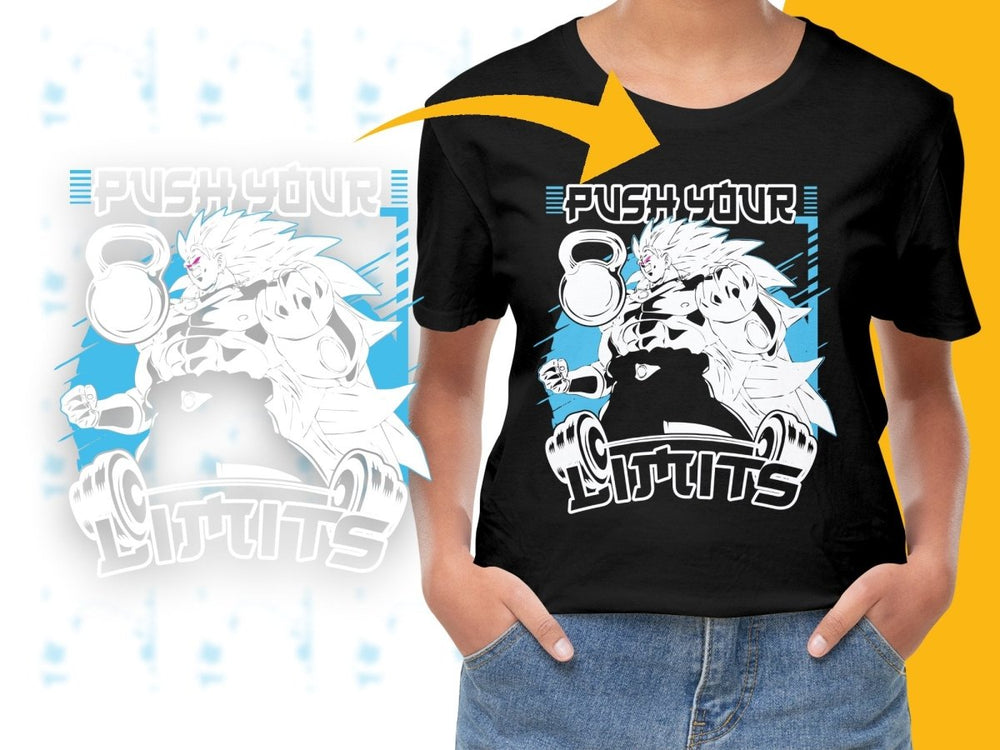 Push Your Limits Anime Character PNG File - Teepew