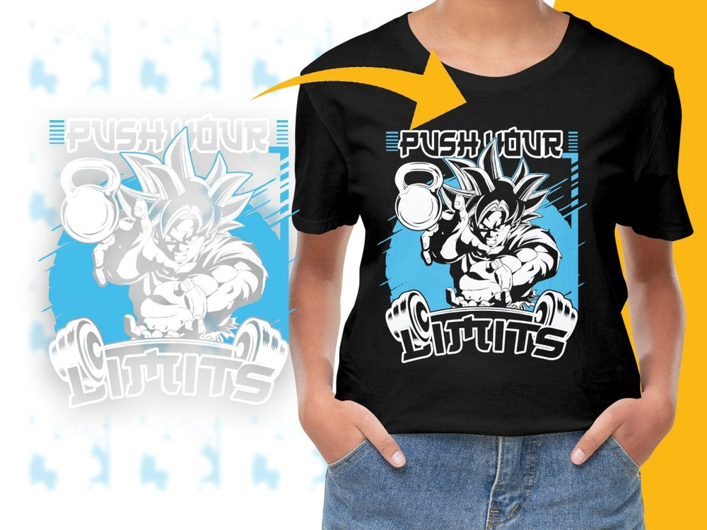 Push Your Limits Anime Character PNG File - Teepew