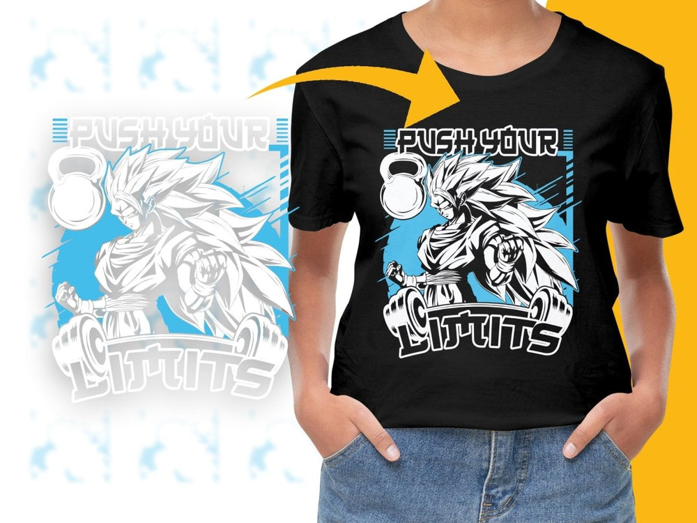 Push Your Limits with Vegeta Anime Graphic PNG File - Teepew