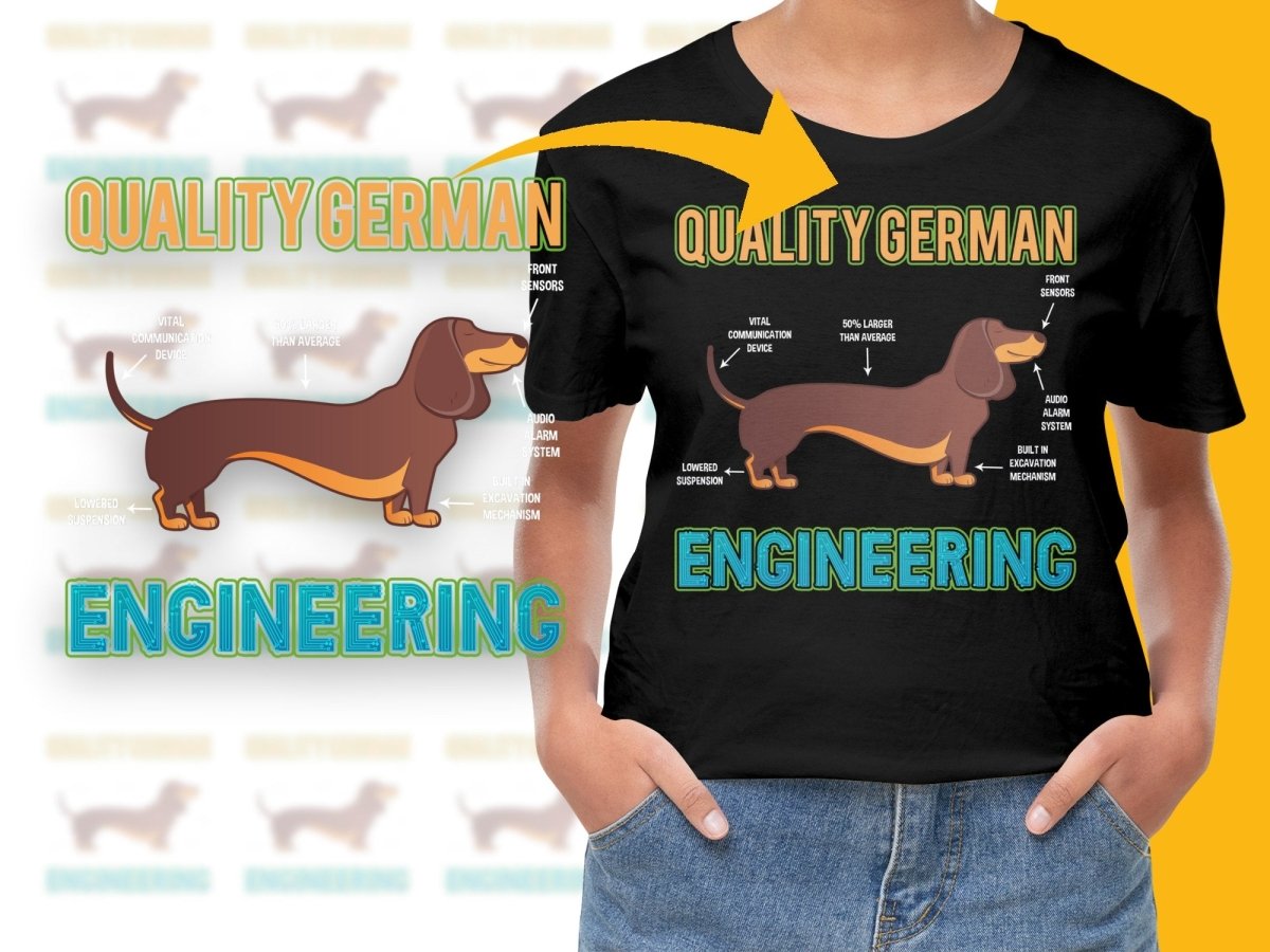Quality German Engineering Dachshund PNG File - Teepew