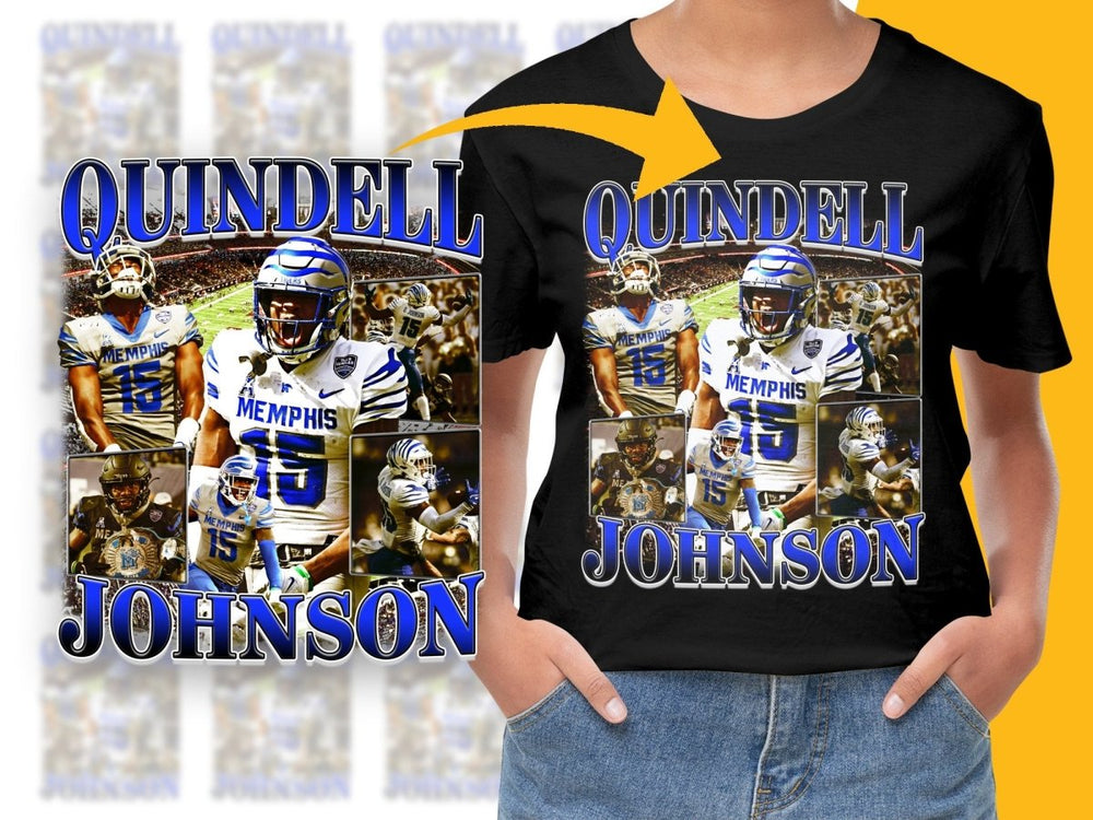 Quindell Johnson Memphis Football Bootleg PNG File - Teepew