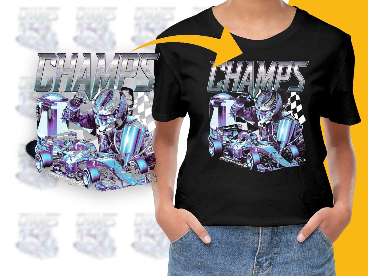 Racing Champs Graphic Artful PNG File - Teepew