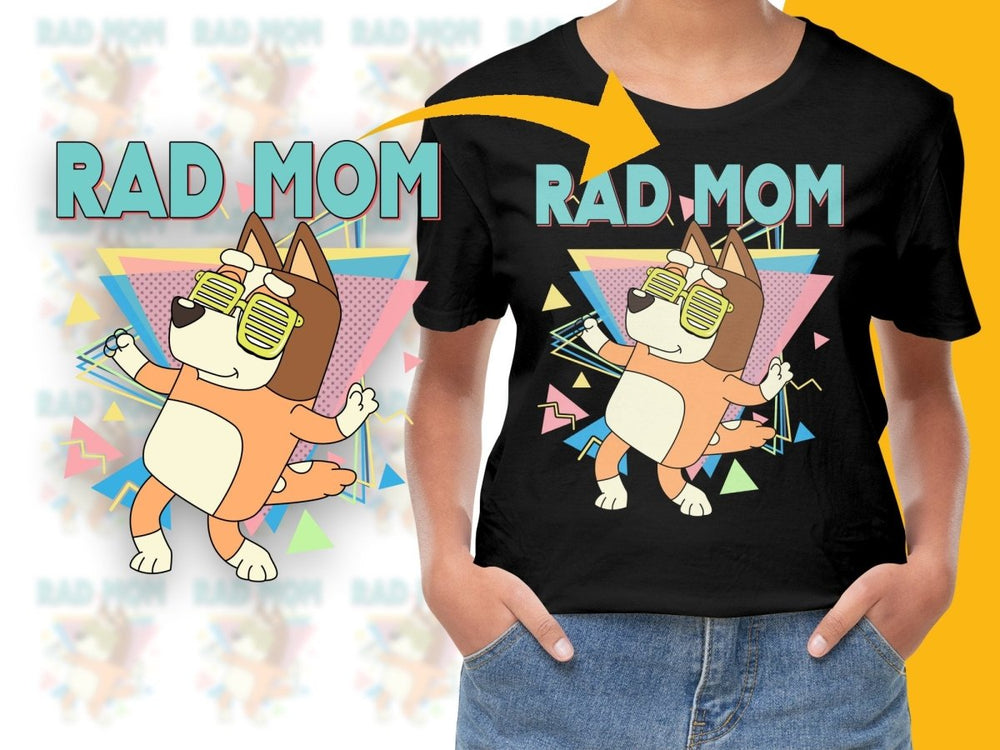 Rad Mom Character Themed Graphic Christmas PNG File - Teepew