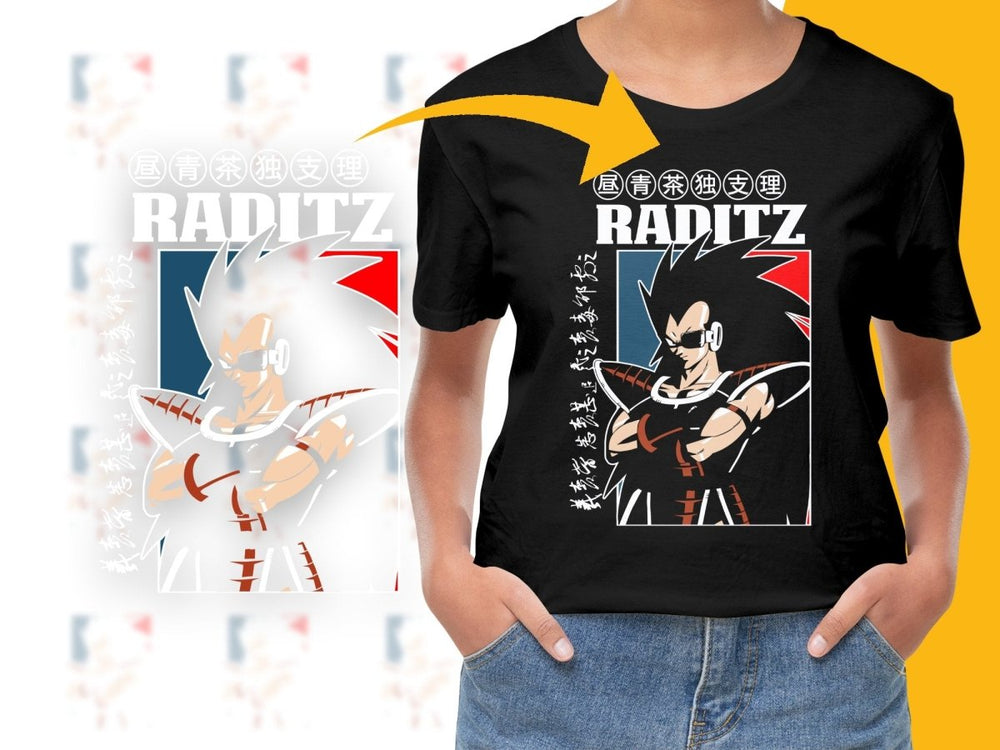 Raditz Graphic Anime Design Bold Statement PNG File - Teepew