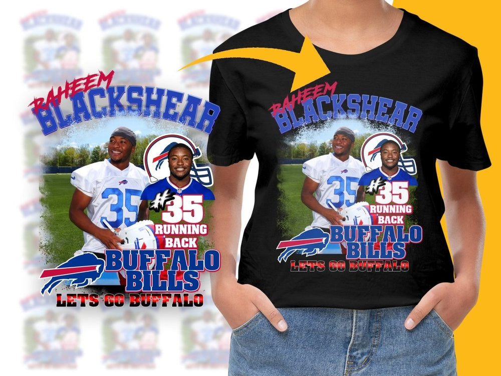 Raheem Blackshear Buffalo Bills No.35 Running Back PNG File - Teepew