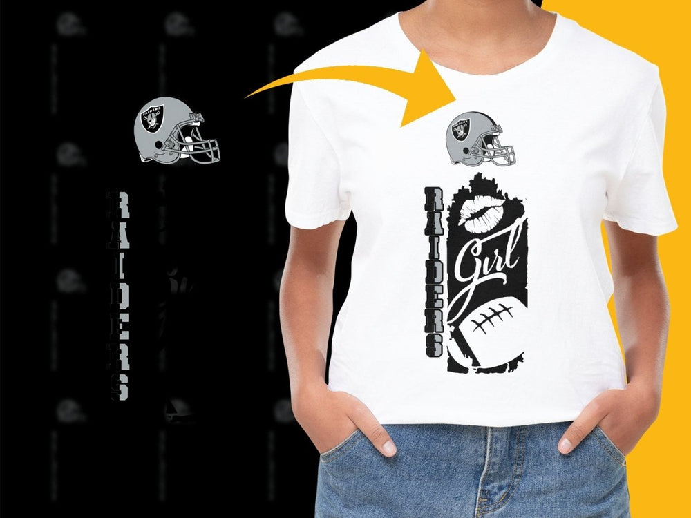 Raiders Girl Football Team Fan PNG File - Teepew