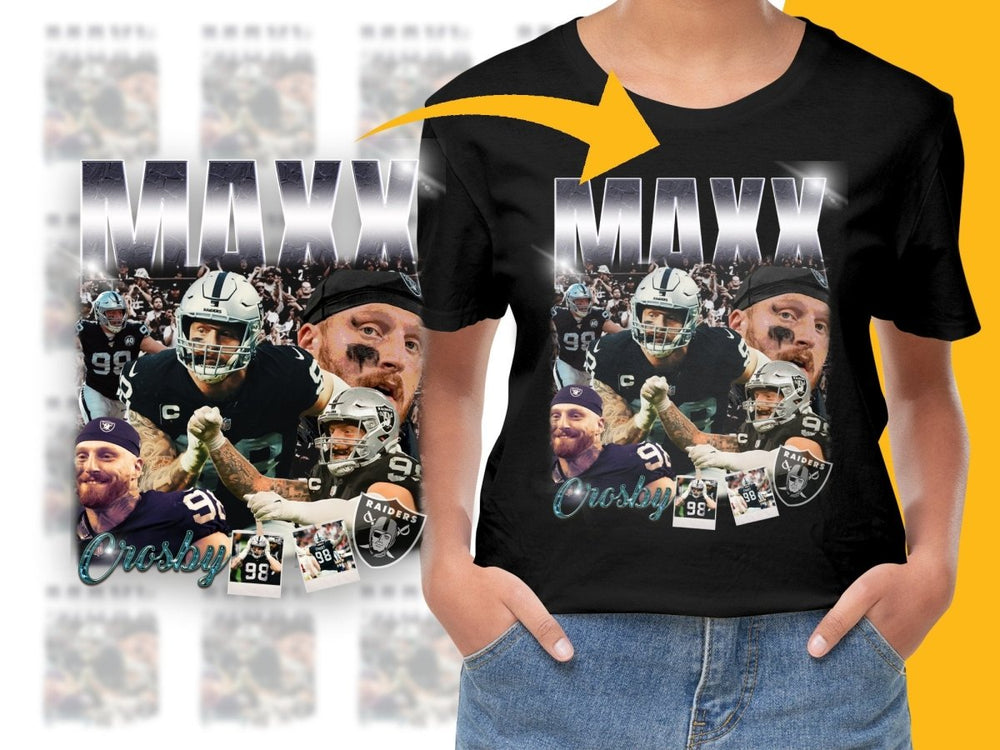 Raiders Maxx Crosby Dynamic Bootleg PNG File - Teepew