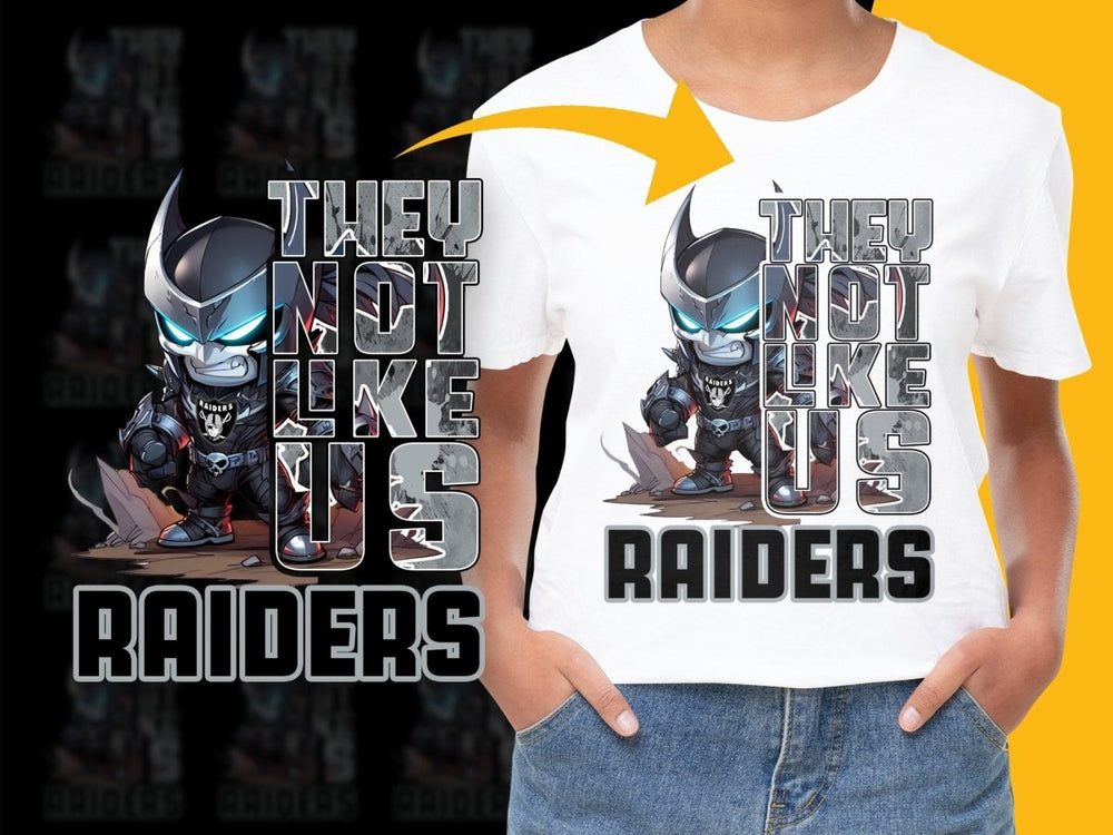 Raiders They Not Like Us Graphic PNG File - Teepew