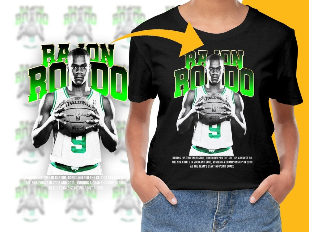 Rajon Rondo Boston Celtics Basketball Legend PNG File - Teepew
