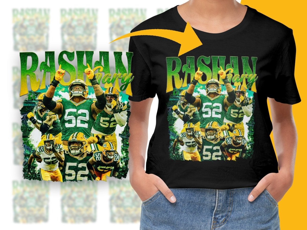 Rashan Gary Football Bootleg Graphic PNG File - Teepew
