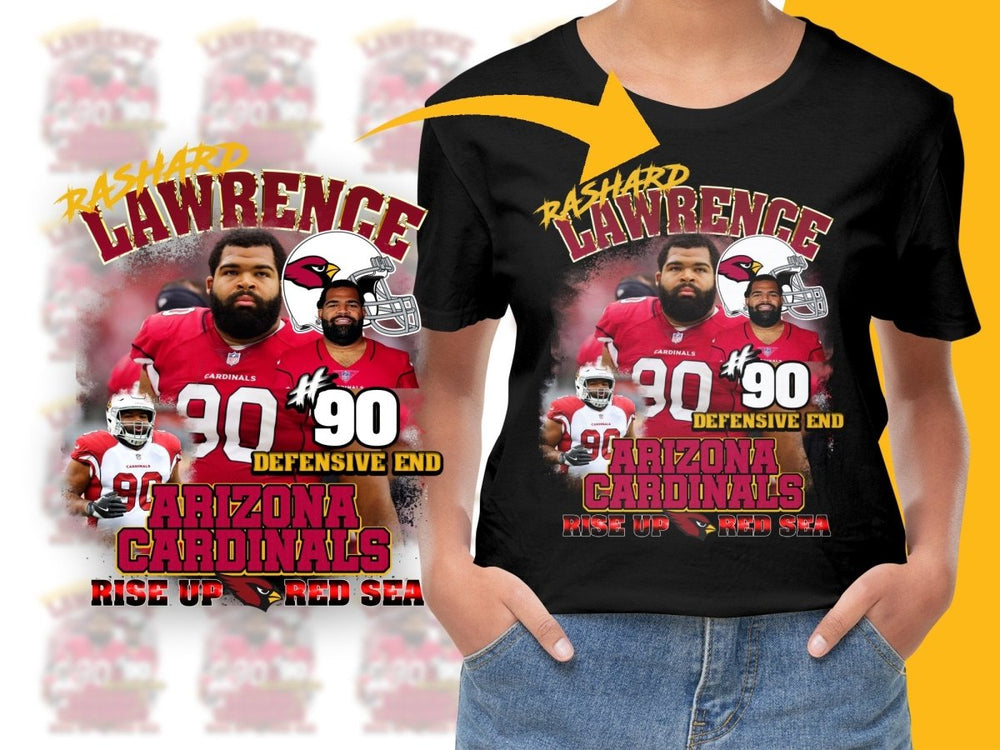 Rashard Lawrence #90 Arizona Cardinals PNG File - Teepew