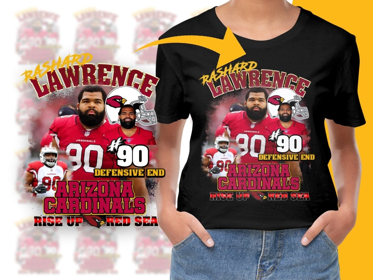 Rashard Lawrence #90 Arizona Cardinals PNG File - Teepew