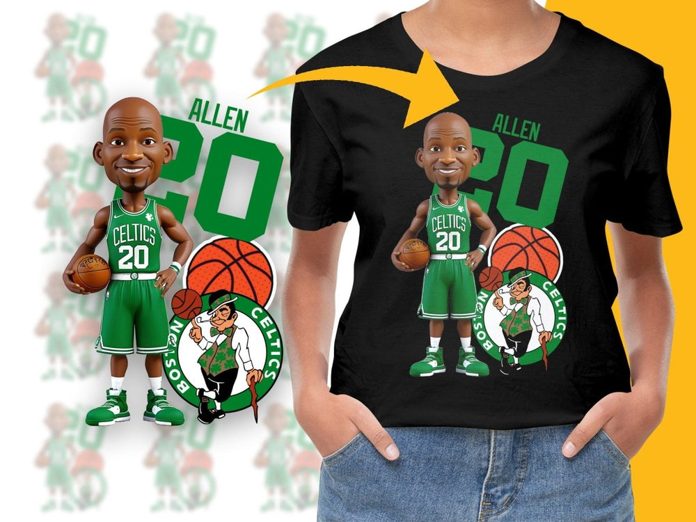 Ray Allen Boston Celtics Basketball Team Uniform PNG File - Teepew