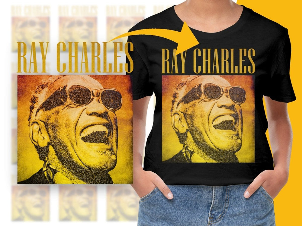 RAY CHARLES Music Homage PNG File - Teepew