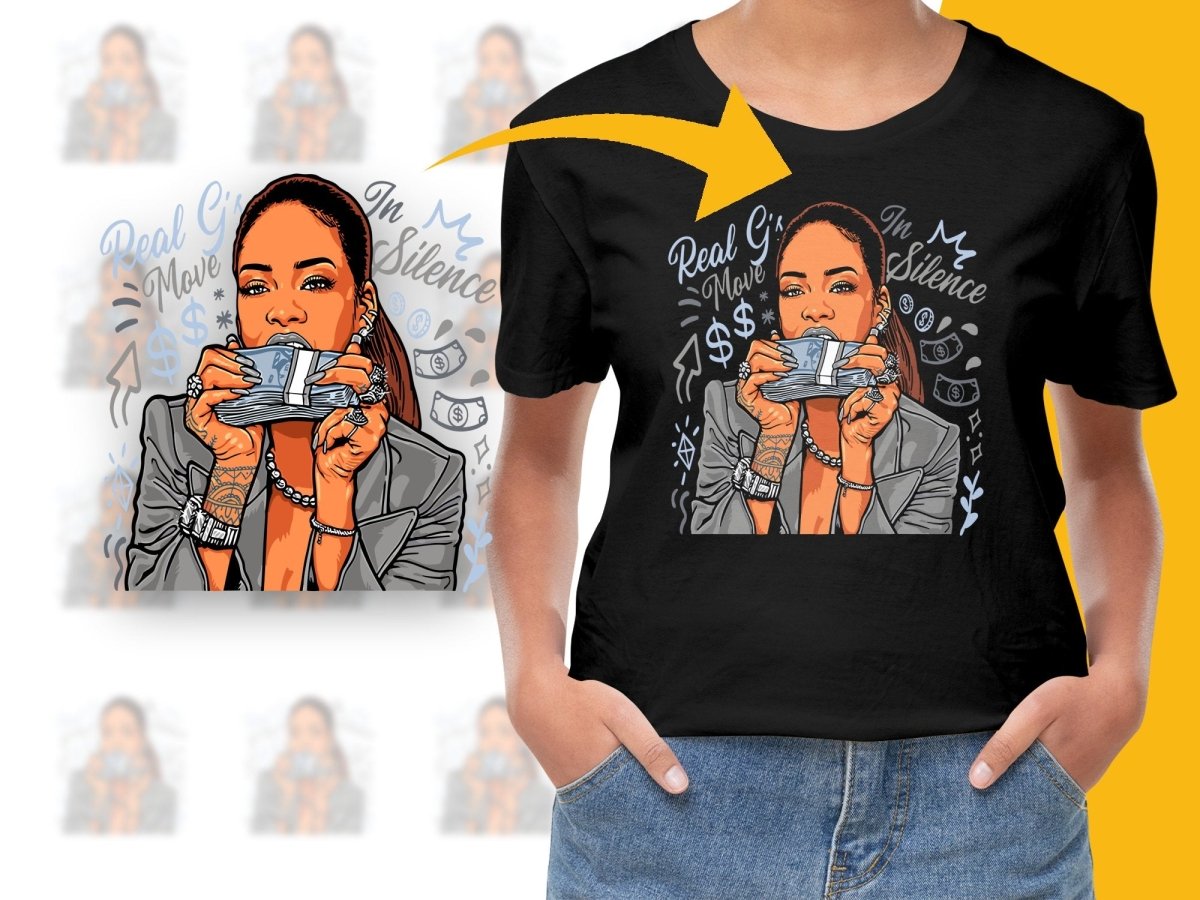 Real G's Move in Silence Money Graphic PNG File - Teepew